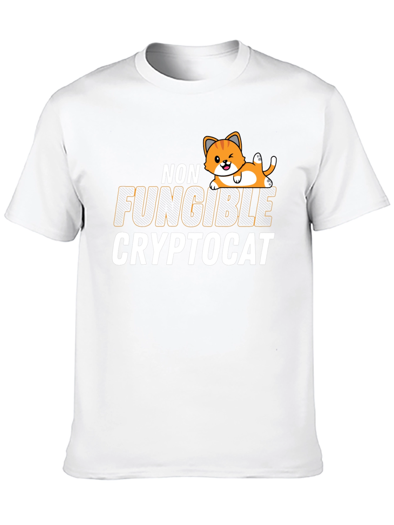 Non Fungible Crypto Cat Graphic T-Shirt