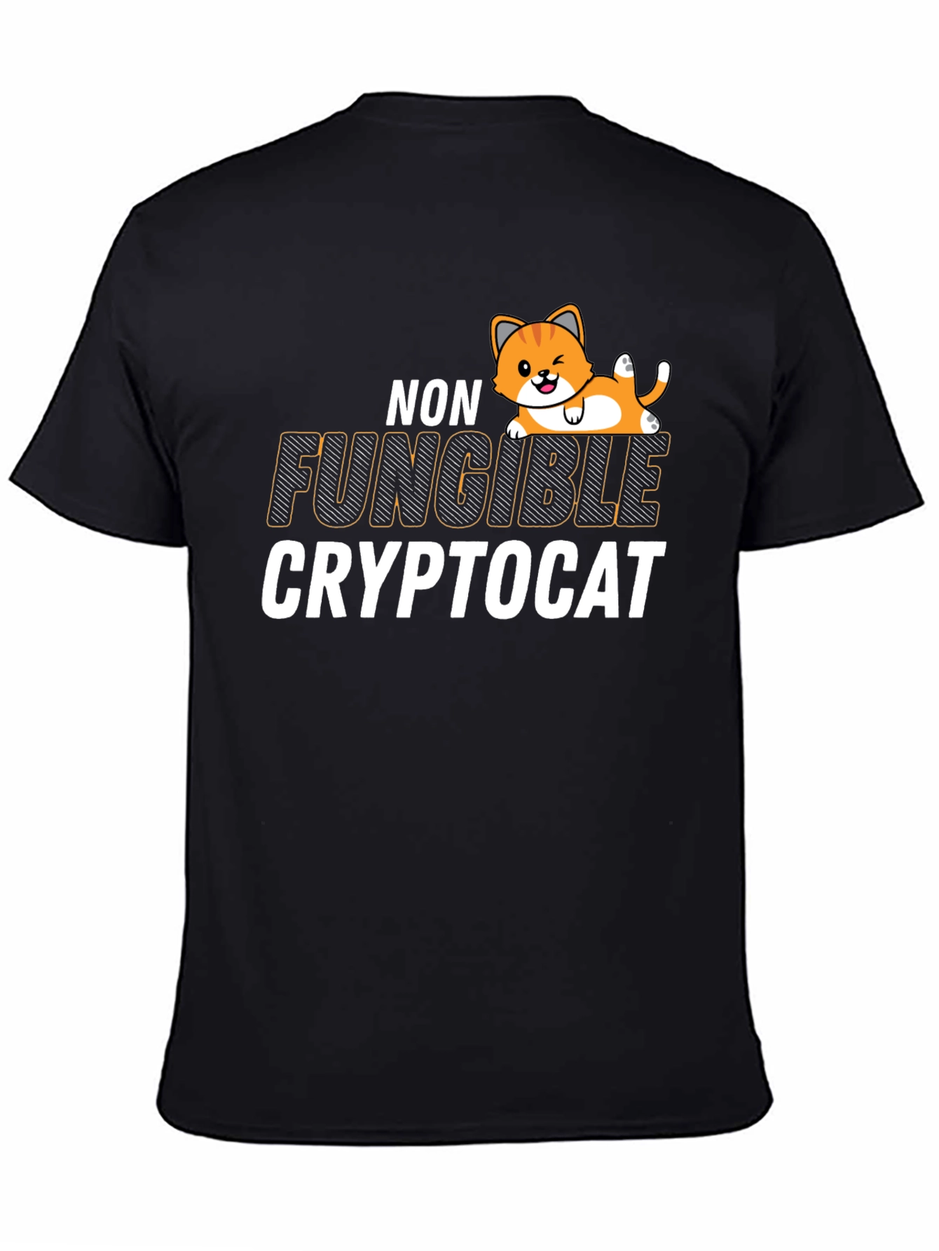 Non Fungible Crypto Cat Graphic T-Shirt