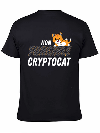 Non Fungible Crypto Cat Graphic T-Shirt