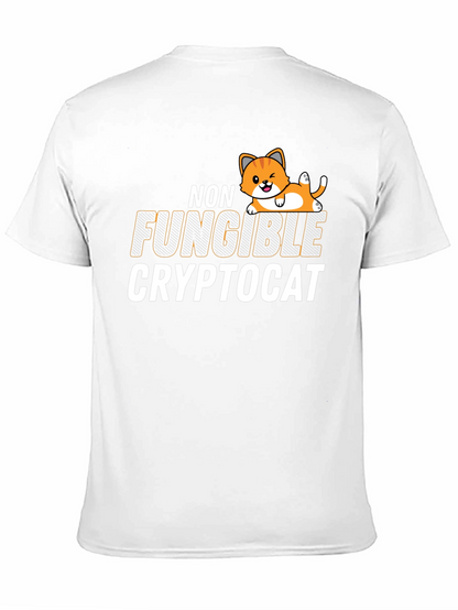 Non Fungible Crypto Cat Graphic T-Shirt