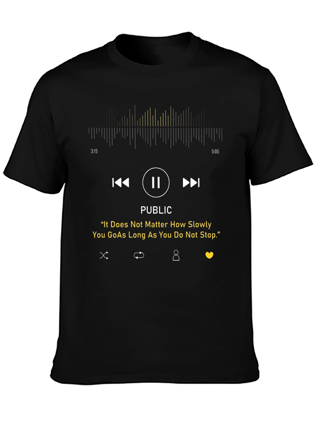 Inspirational Music Player T-Shirt