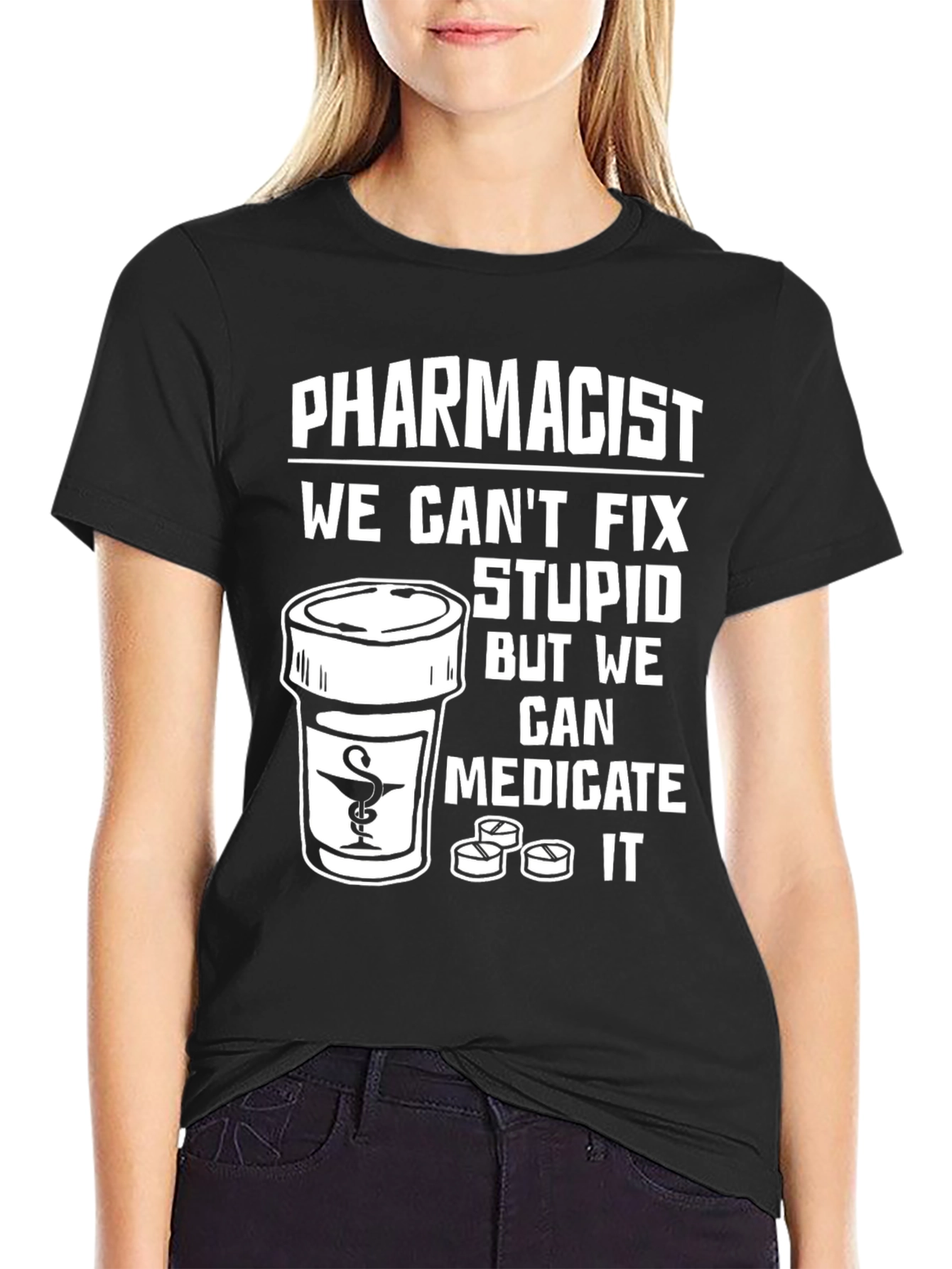 Pharmacist Medicate Stupid T-Shirt