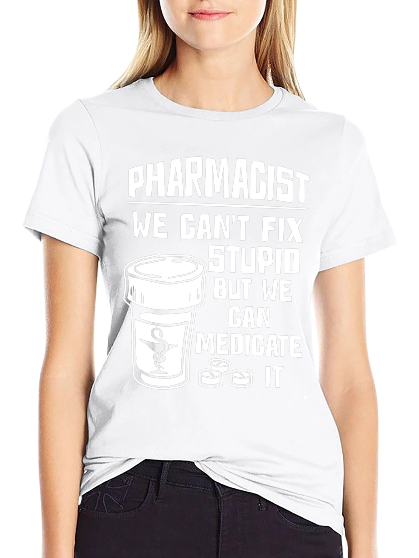 Pharmacist Medicate Stupid T-Shirt