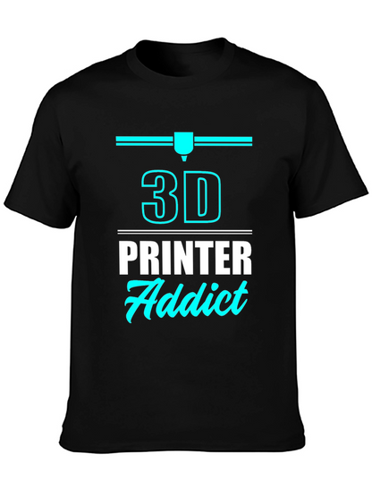 3D Printer Addict T-Shirt - Black