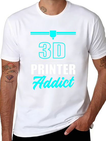 3D Printer Addict T-Shirt - Black