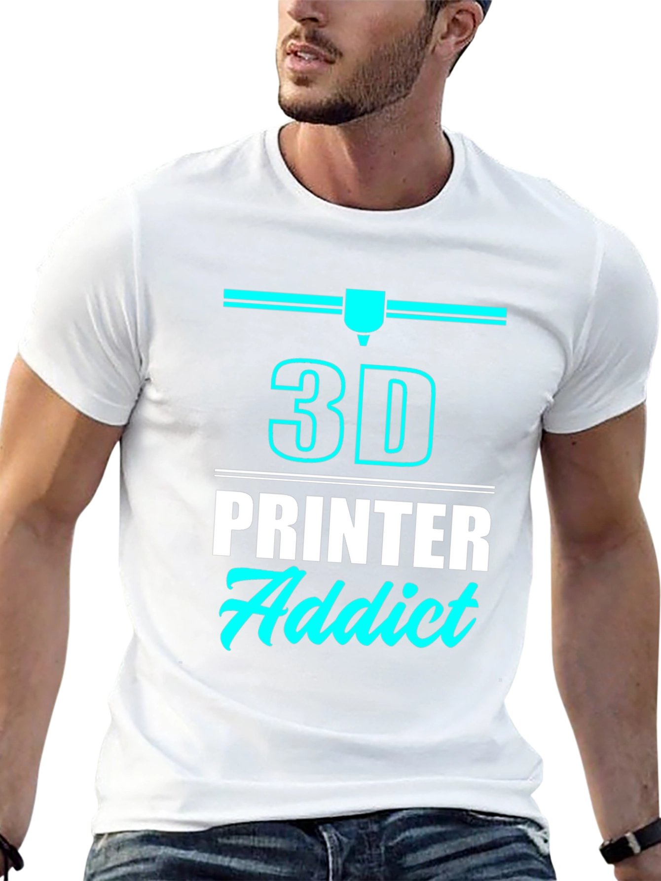 3D Printer Addict T-Shirt - Black