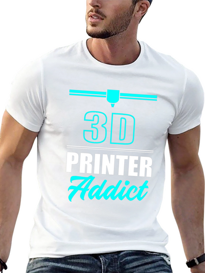 3D Printer Addict T-Shirt - Black