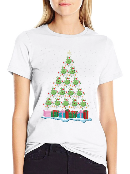 Festive Christmas Tree Grinch T-Shirt