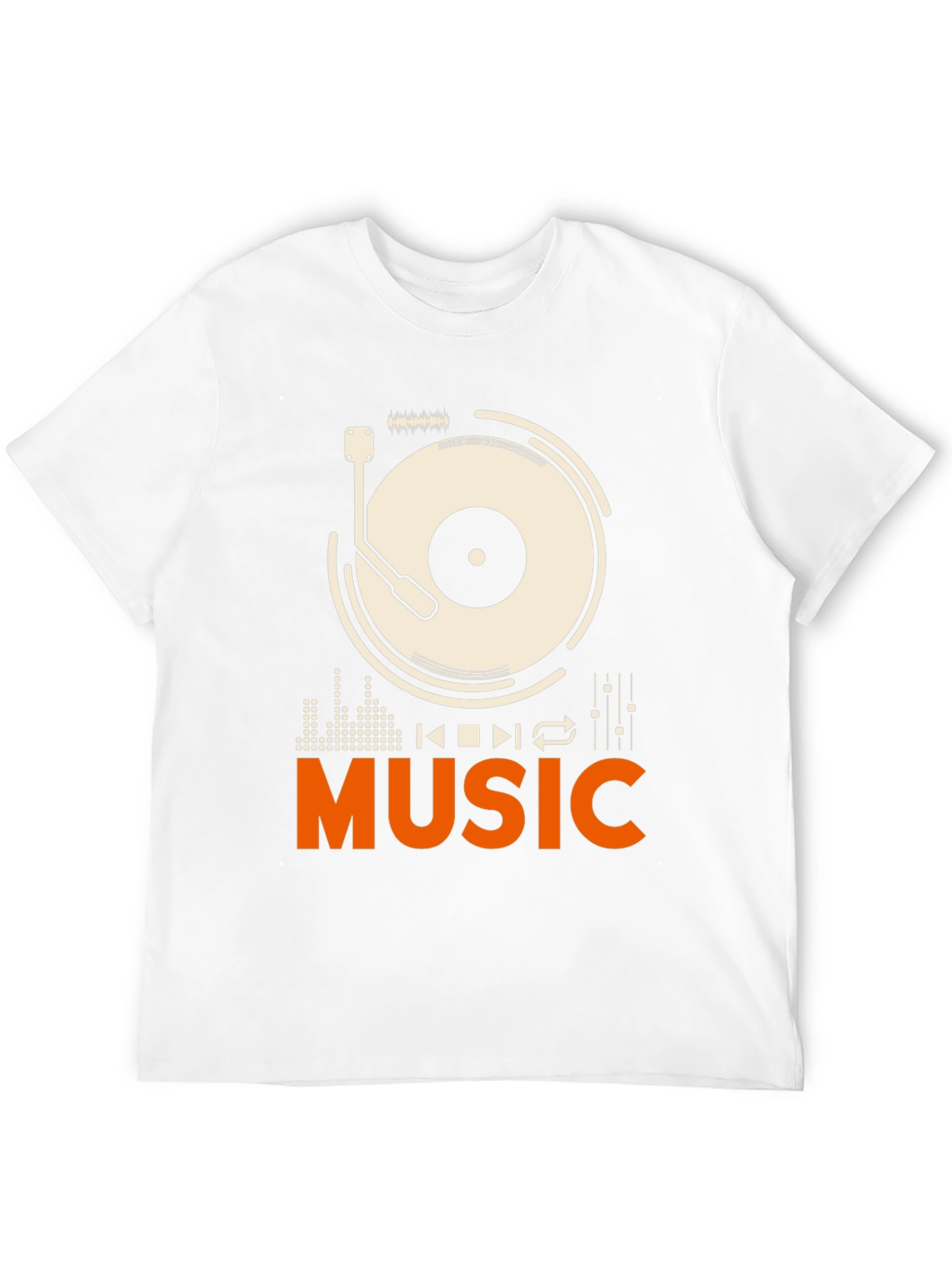 Music Lover Graphic Tee - Black Cotton T-Shirt