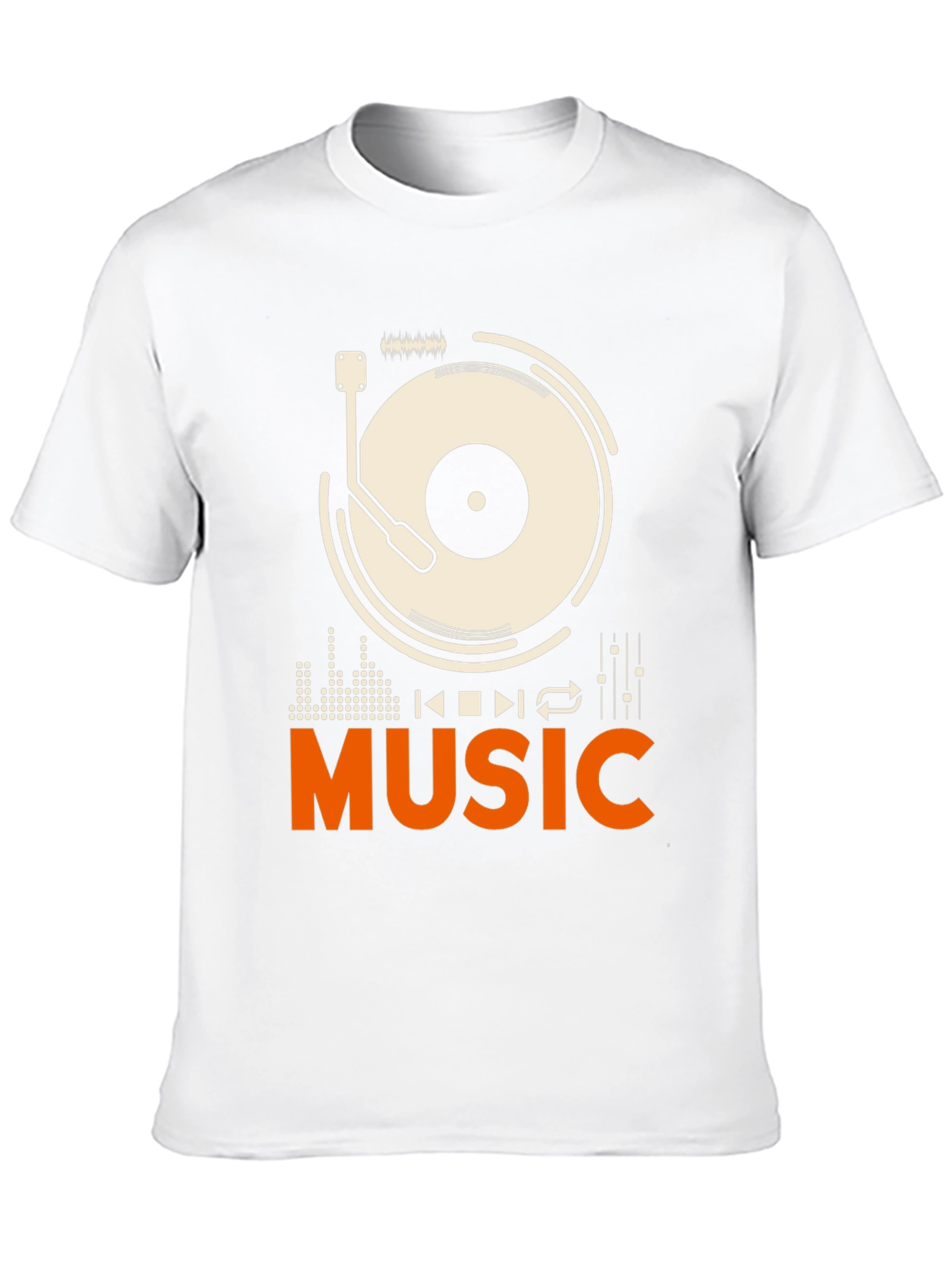 Music Lover Graphic Tee - Black Cotton T-Shirt