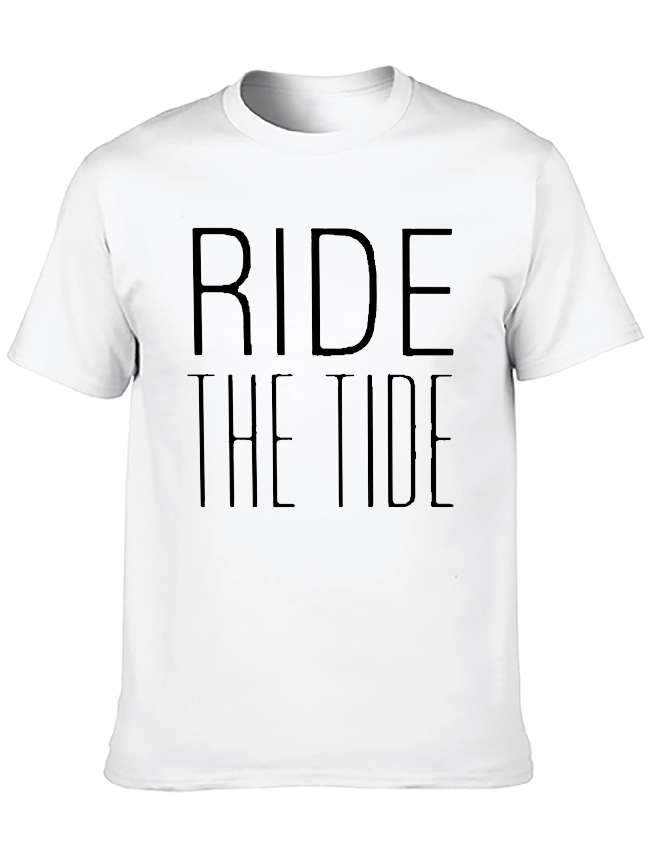 Ride the Tide Black Graphic T-Shirt