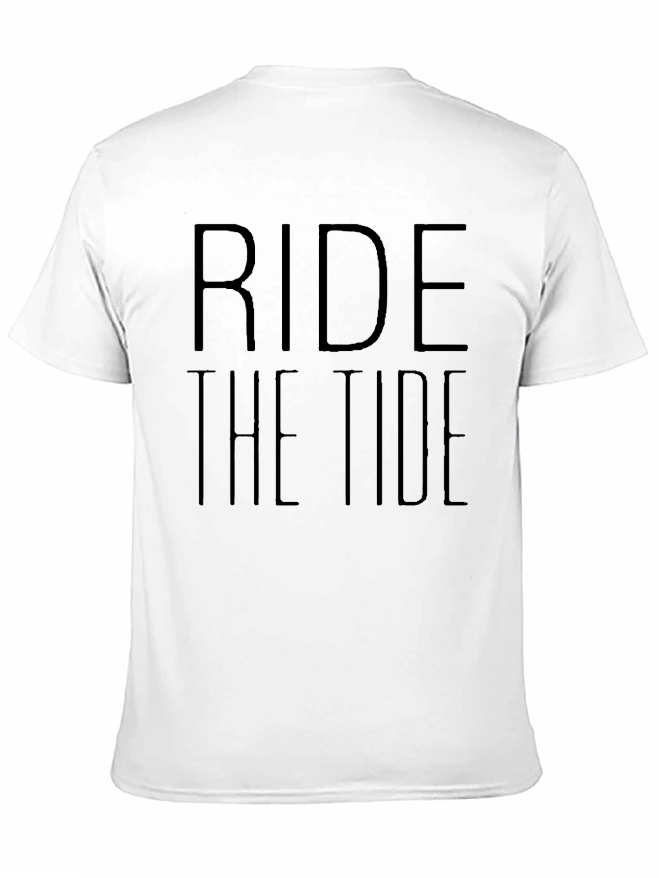 Ride the Tide Black Graphic T-Shirt