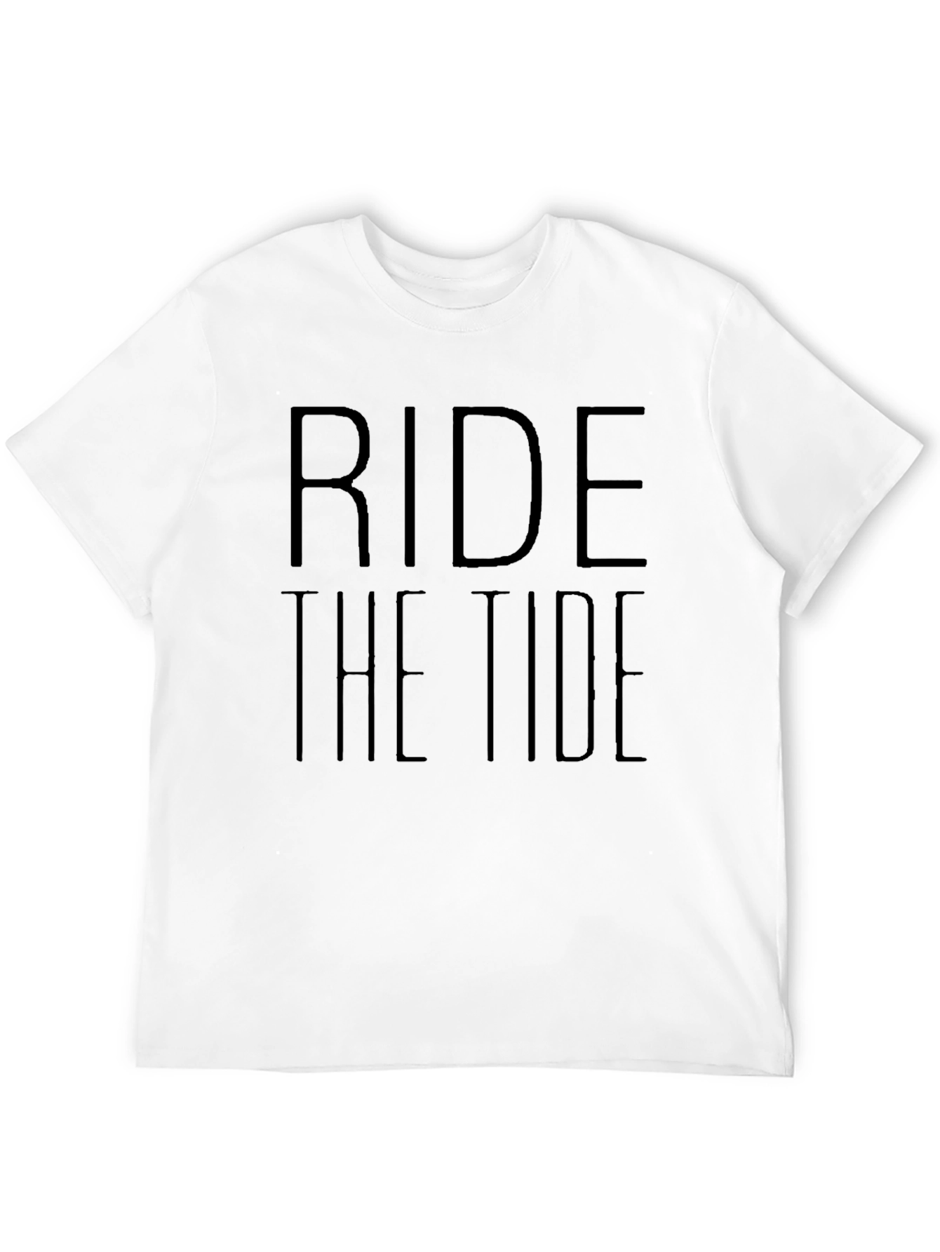 Ride the Tide Black Graphic T-Shirt