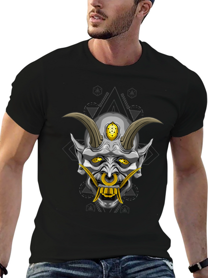 Black Oni Demon Graphic T-Shirt