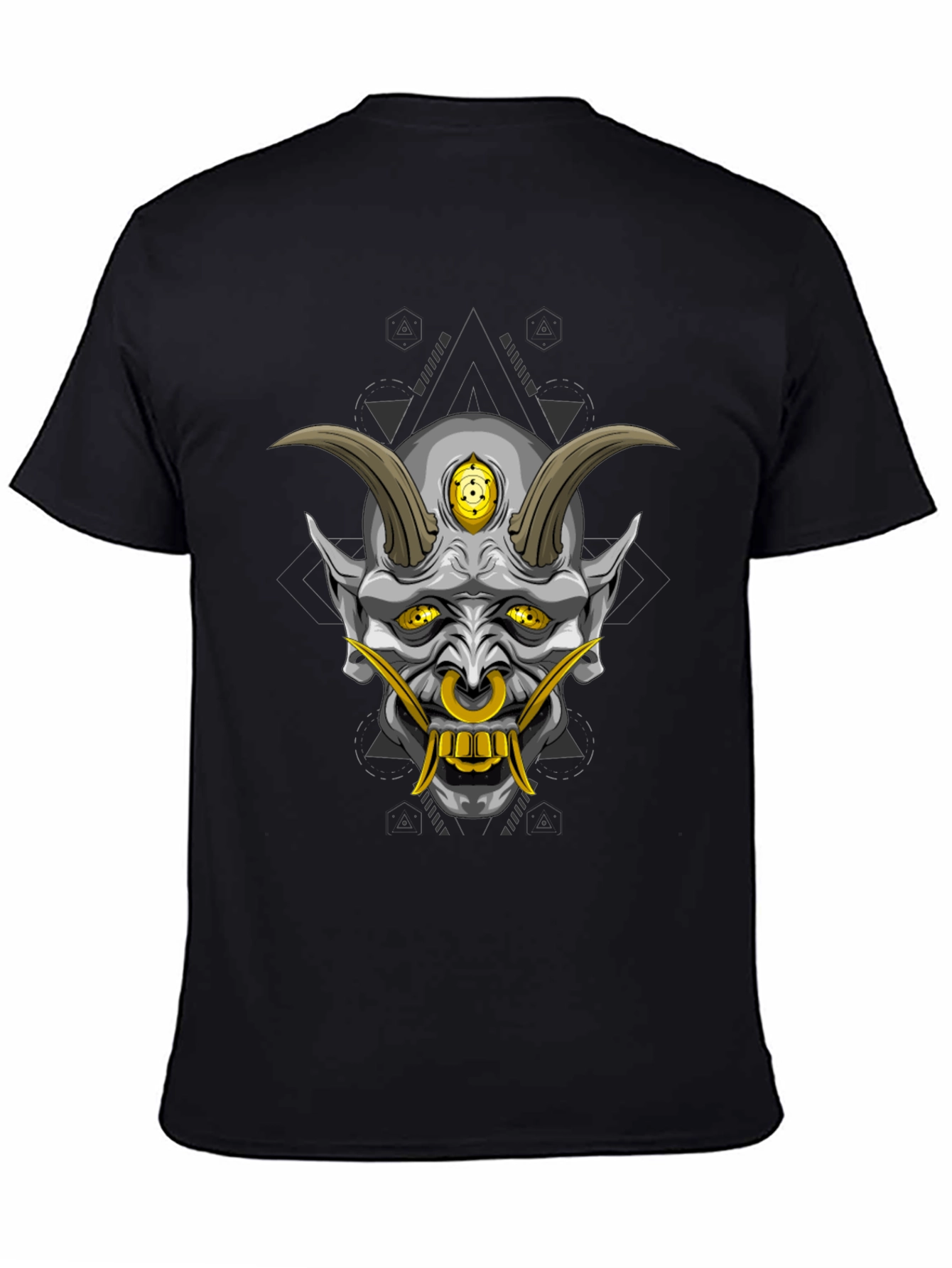 Black Oni Demon Graphic T-Shirt