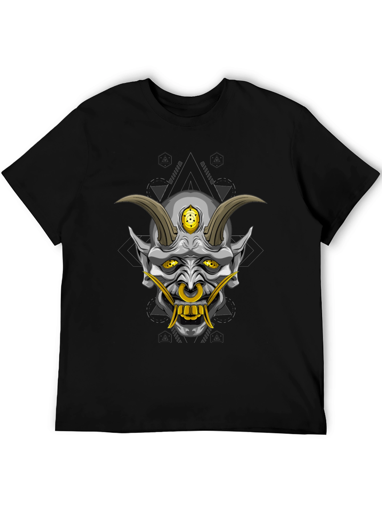 Black Oni Demon Graphic T-Shirt