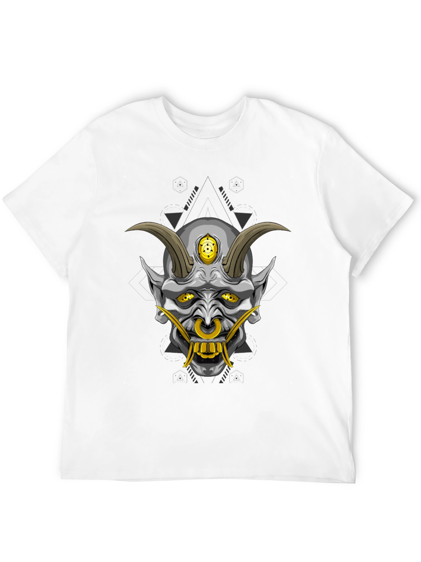 Black Oni Demon Graphic T-Shirt
