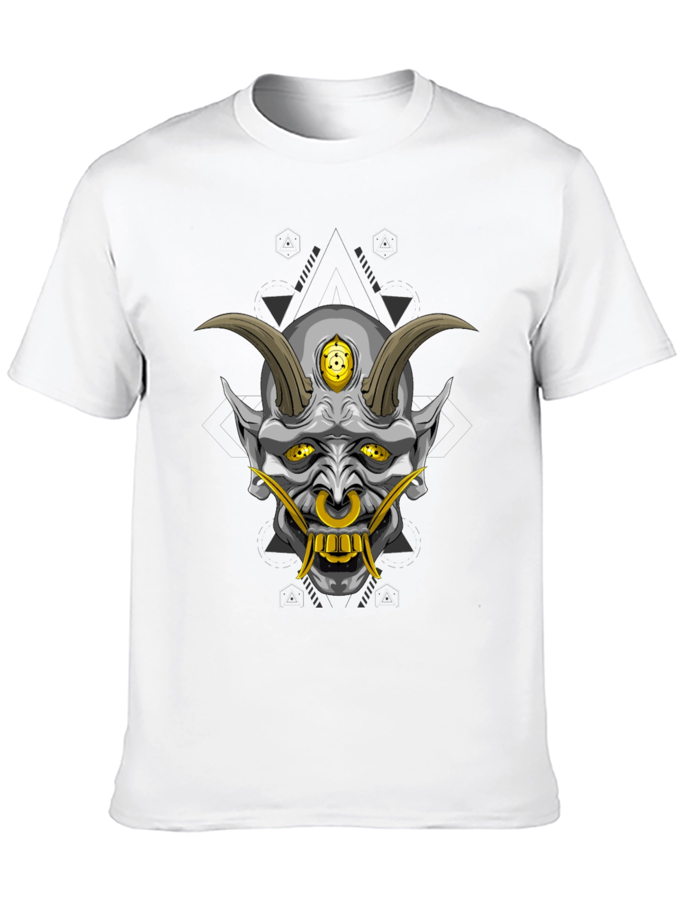 Black Oni Demon Graphic T-Shirt