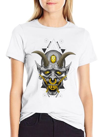Black Oni Demon Graphic T-Shirt