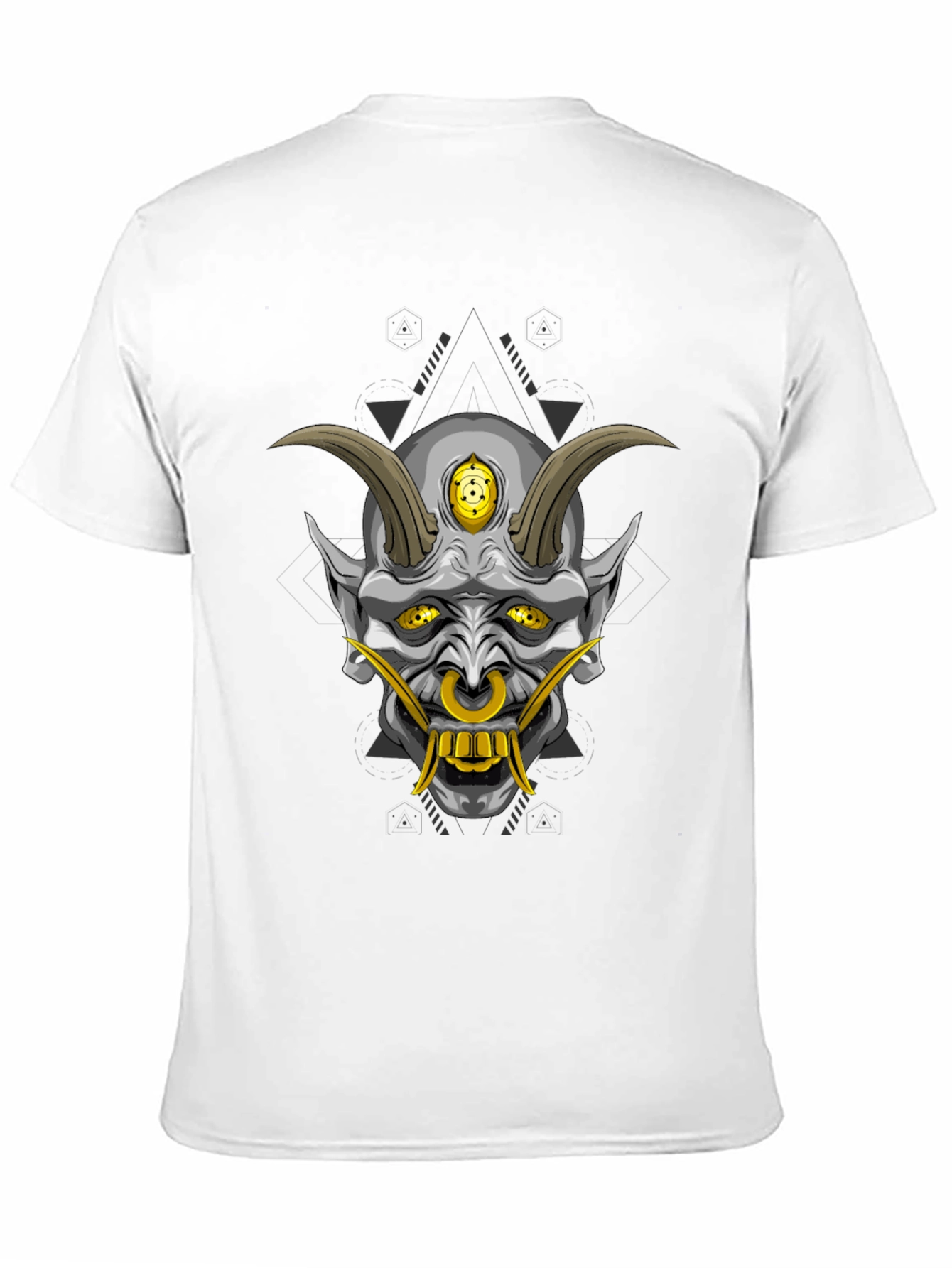 Black Oni Demon Graphic T-Shirt