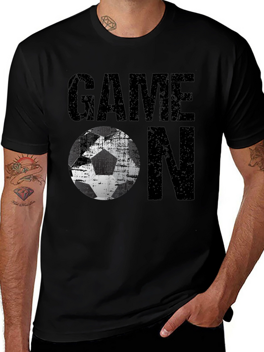 Game On Soccer Graphic Tee - Mens Black T-Shirt