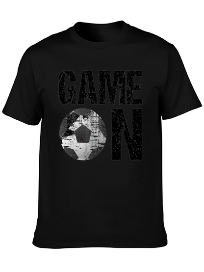 Game On Soccer Graphic Tee - Mens Black T-Shirt