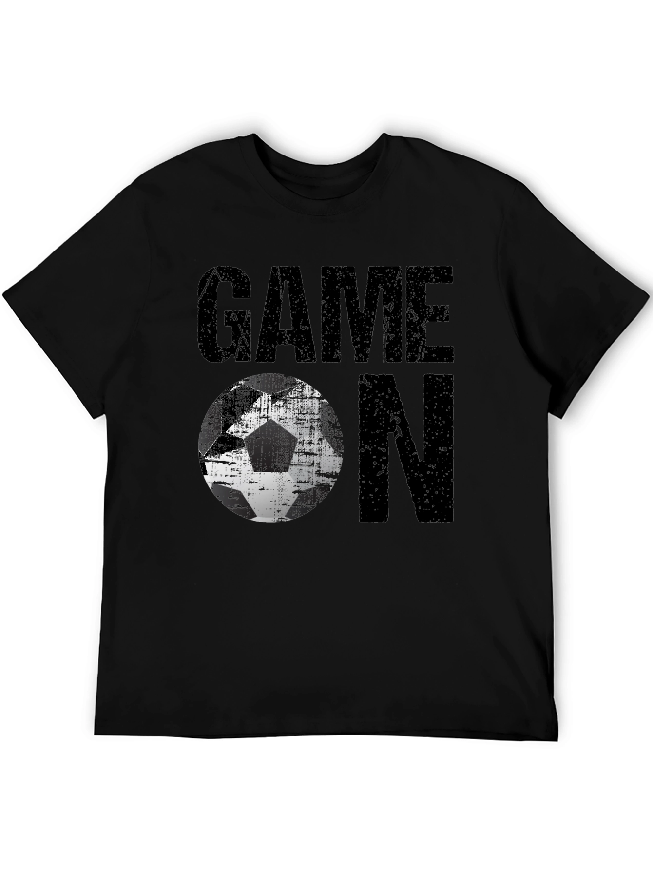 Game On Soccer Graphic Tee - Mens Black T-Shirt