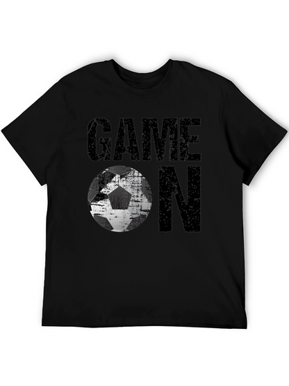 Game On Soccer Graphic Tee - Mens Black T-Shirt