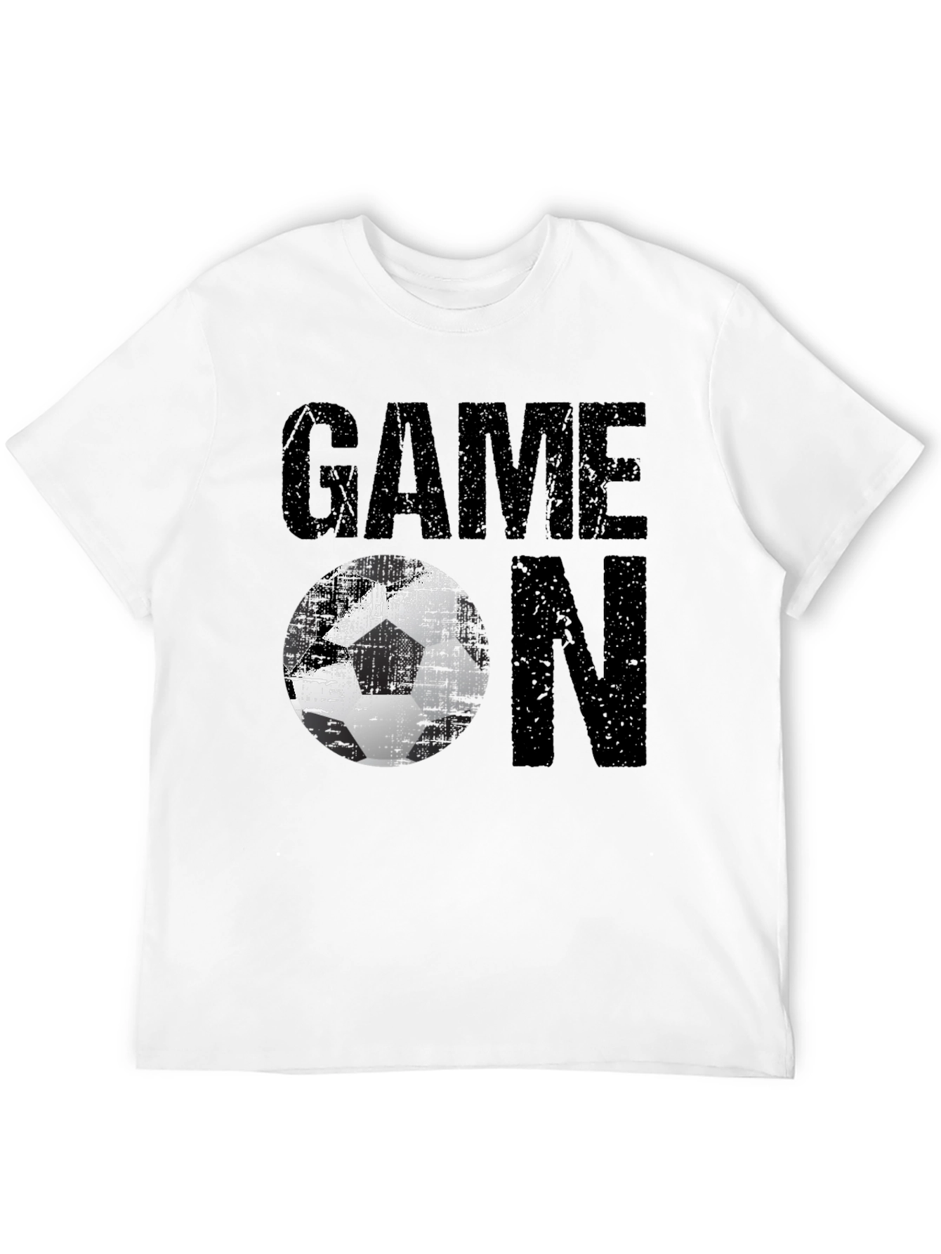 Game On Soccer Graphic Tee - Mens Black T-Shirt