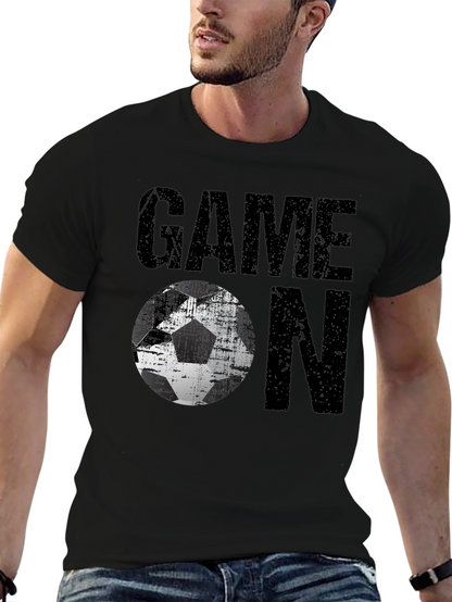 Game On Soccer Graphic Tee - Mens Black T-Shirt