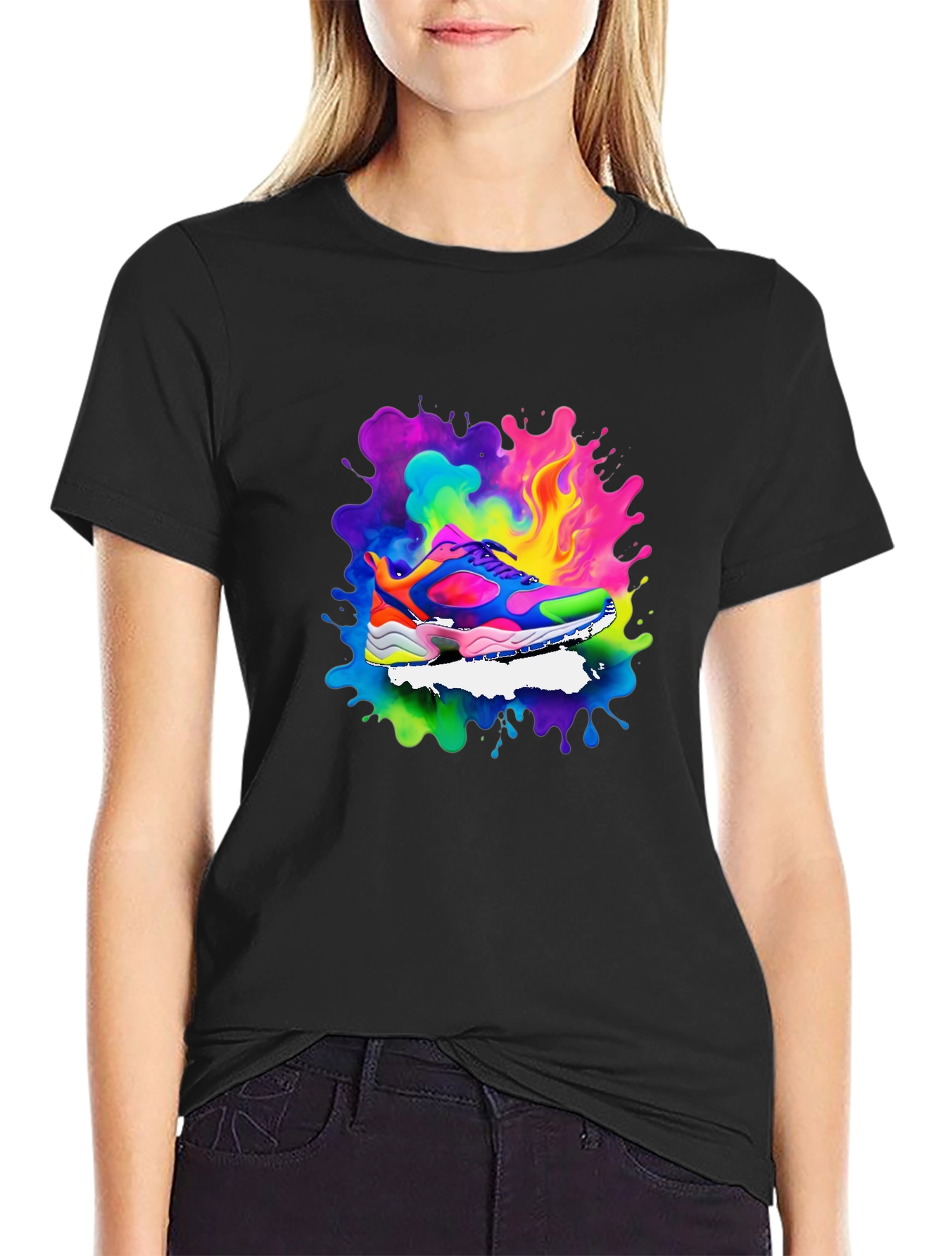 Colorful Shoe Graphic T-Shirt