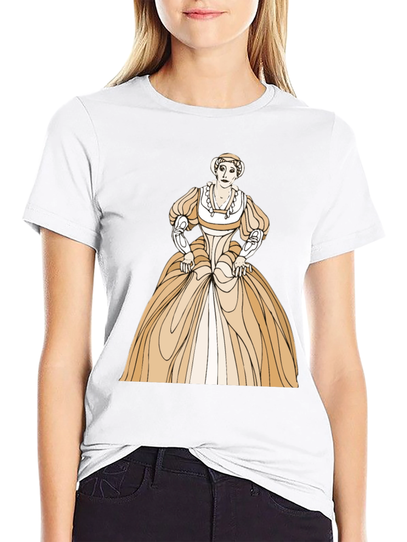 Renaissance Woman Graphic Tee - Unique Art Shirt