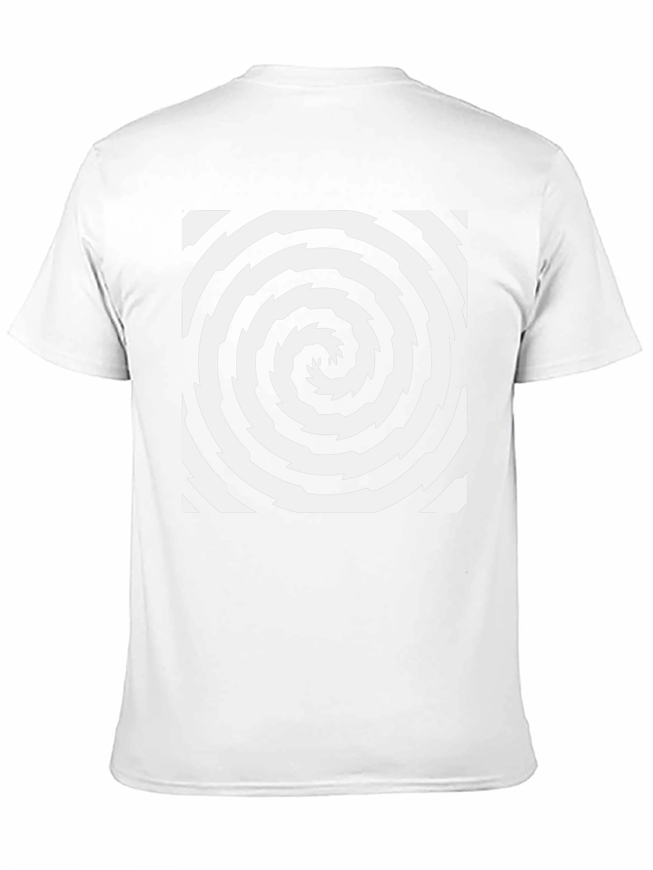 Hypnotic Swirl Black Tee - Stylish Optical Illusion Design