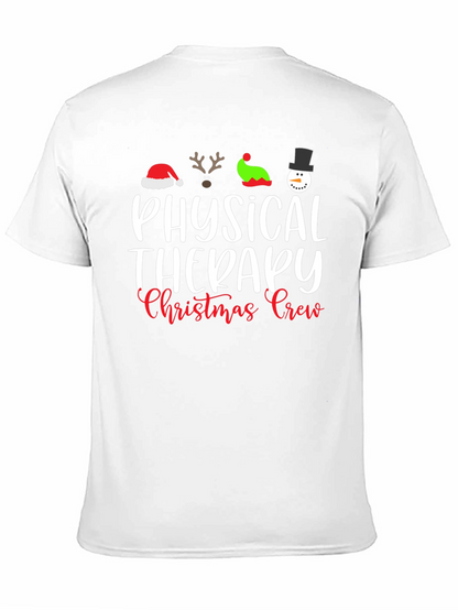 Physical Therapy Christmas Crew Black T-Shirt