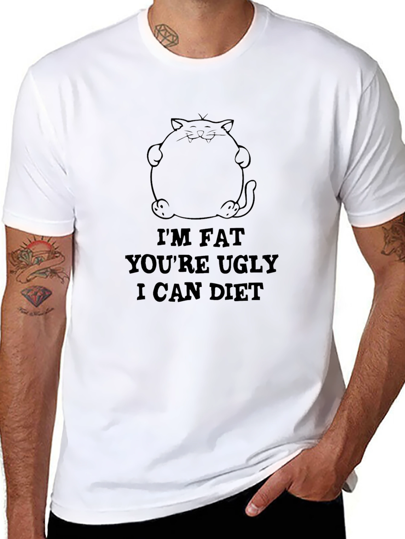Im Fat Youre Ugly I Can Diet Black T-Shirt