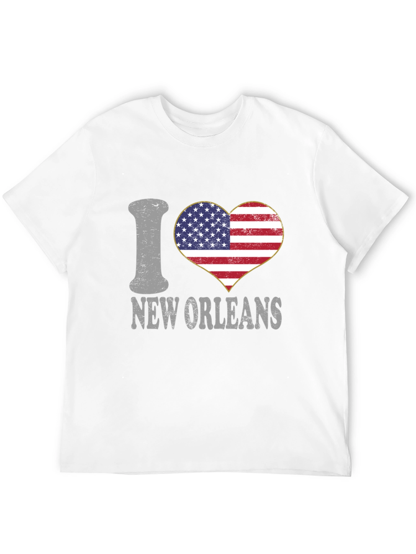 I Heart New Orleans T-Shirt Patriotic Tee