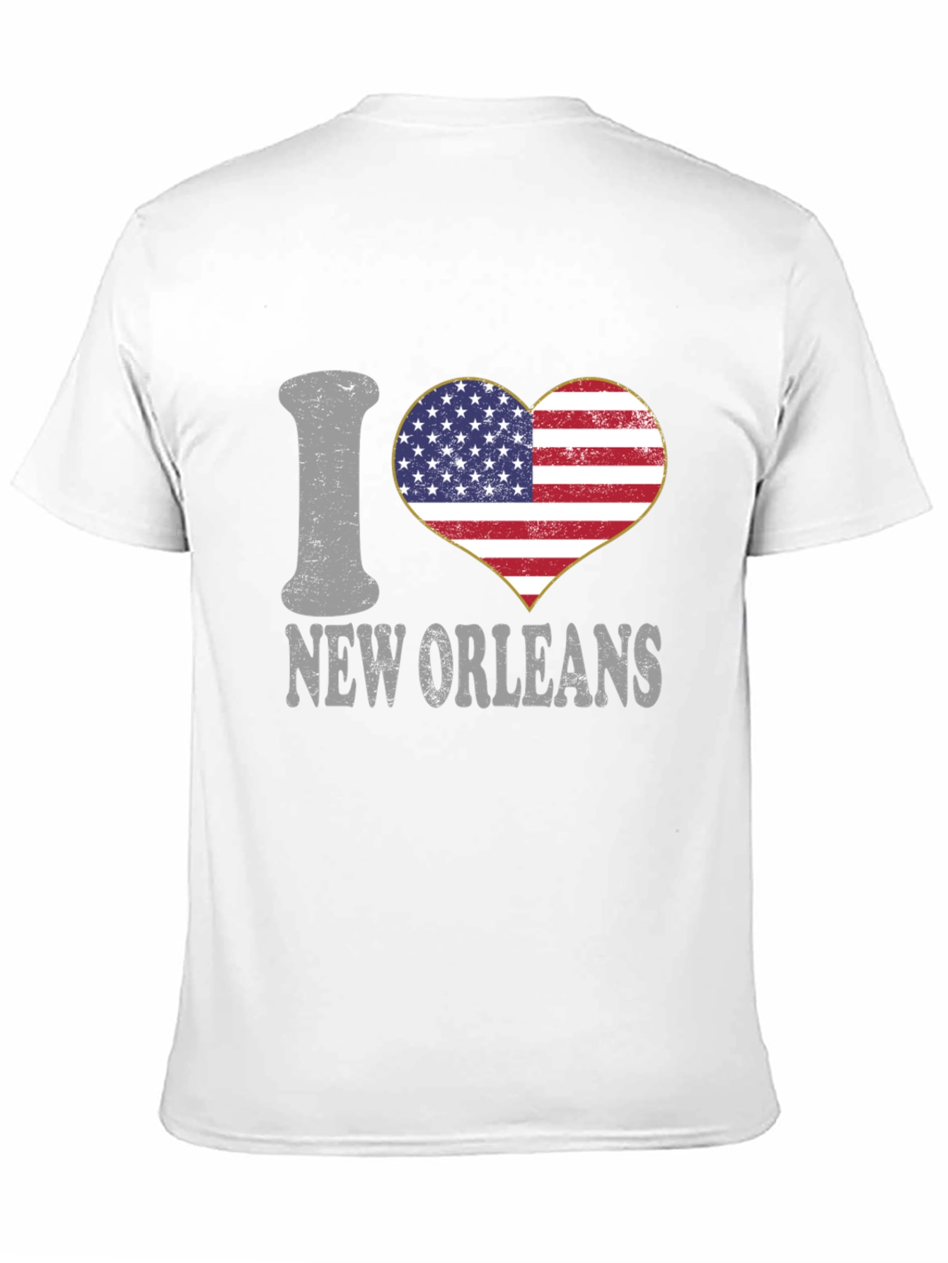 I Heart New Orleans T-Shirt Patriotic Tee