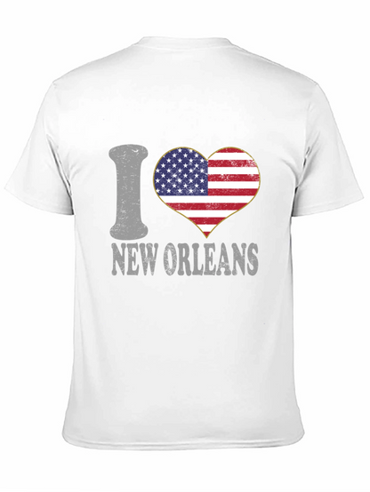 I Heart New Orleans T-Shirt Patriotic Tee