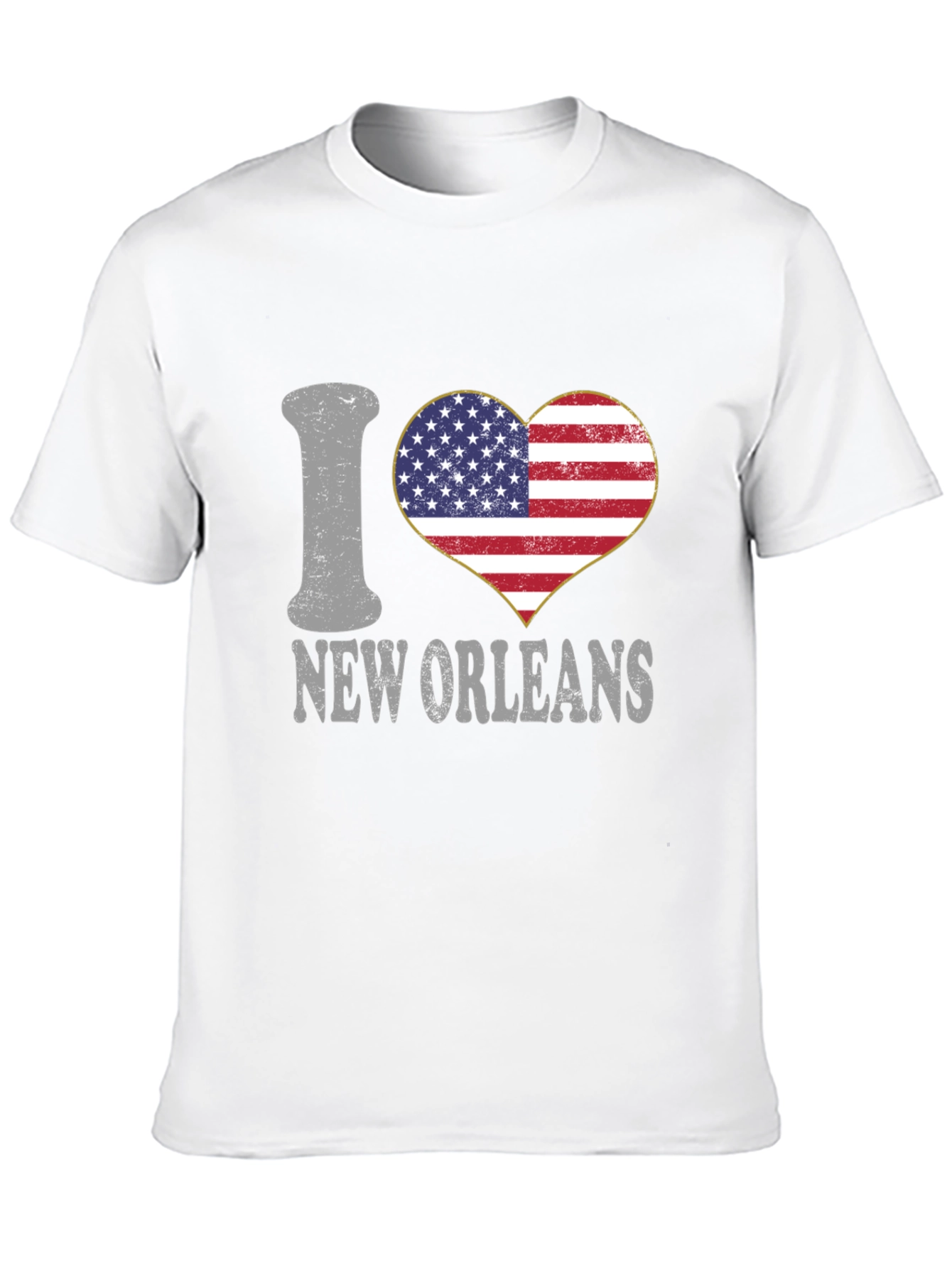I Heart New Orleans T-Shirt Patriotic Tee