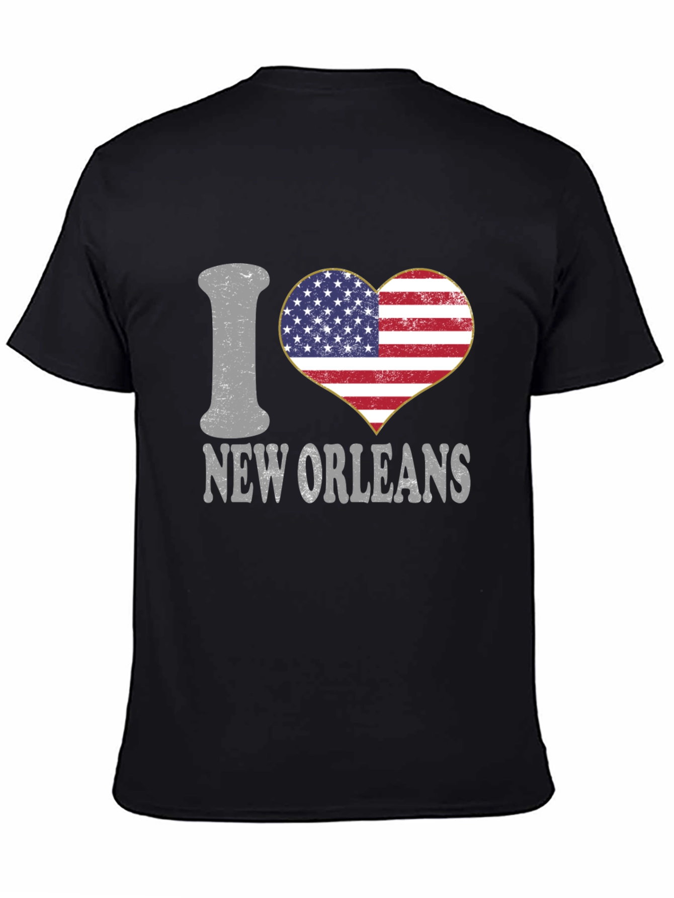 I Heart New Orleans T-Shirt Patriotic Tee