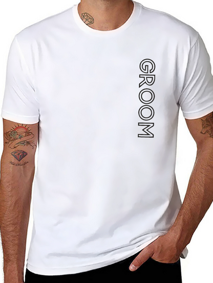 Groom Black Crewneck T-Shirt