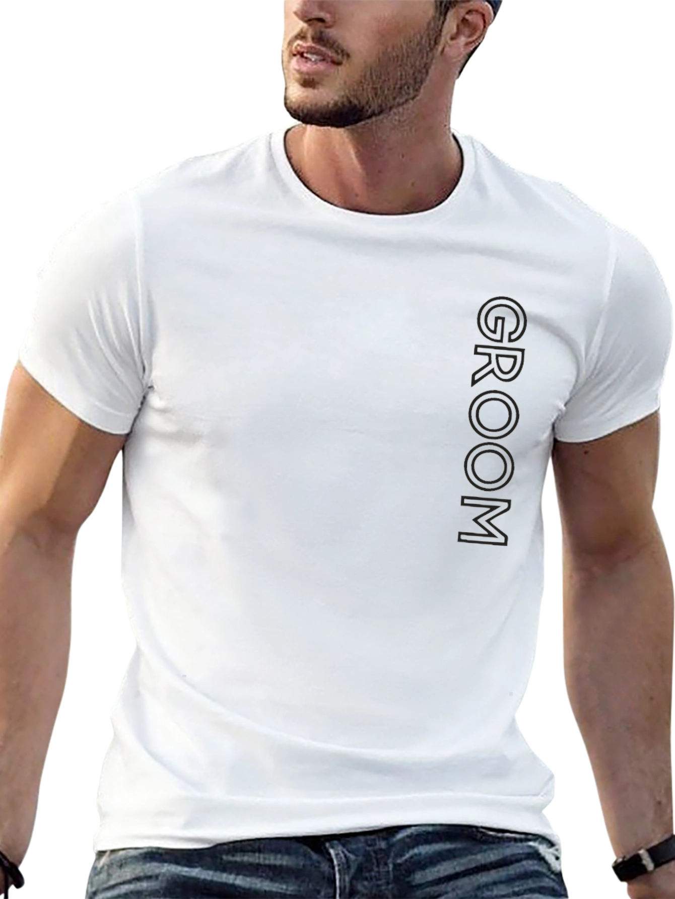 Groom Black Crewneck T-Shirt