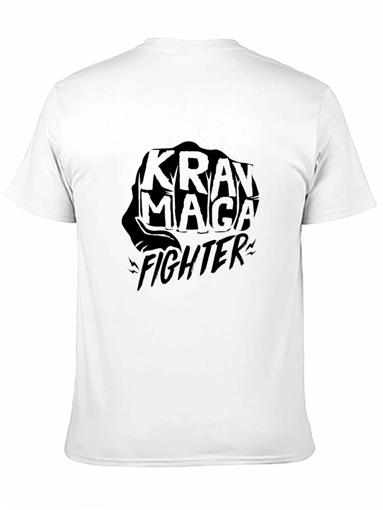 Krav Maga Fighter Black T-Shirt Martial Arts Graphic Tee