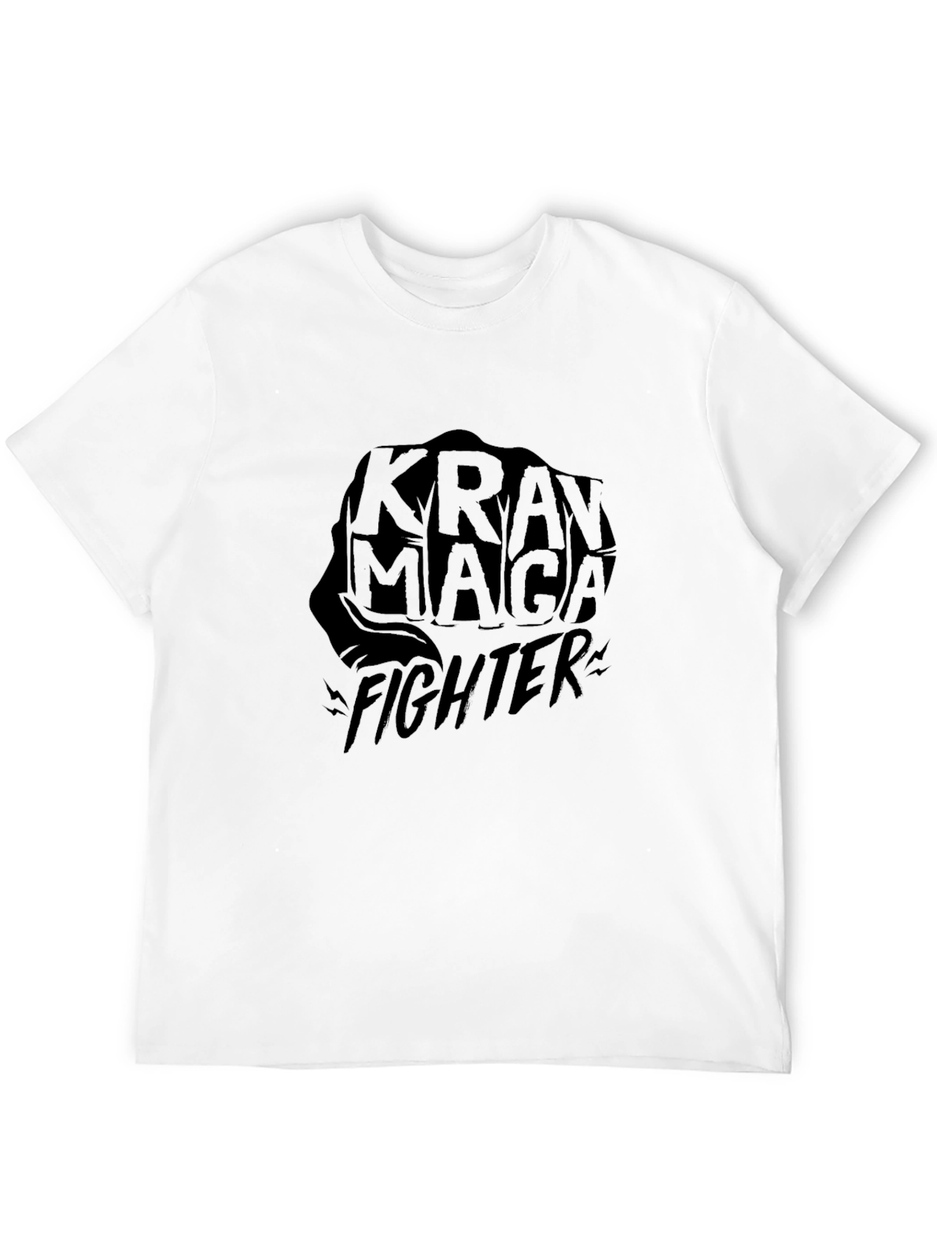 Krav Maga Fighter Black T-Shirt Martial Arts Graphic Tee