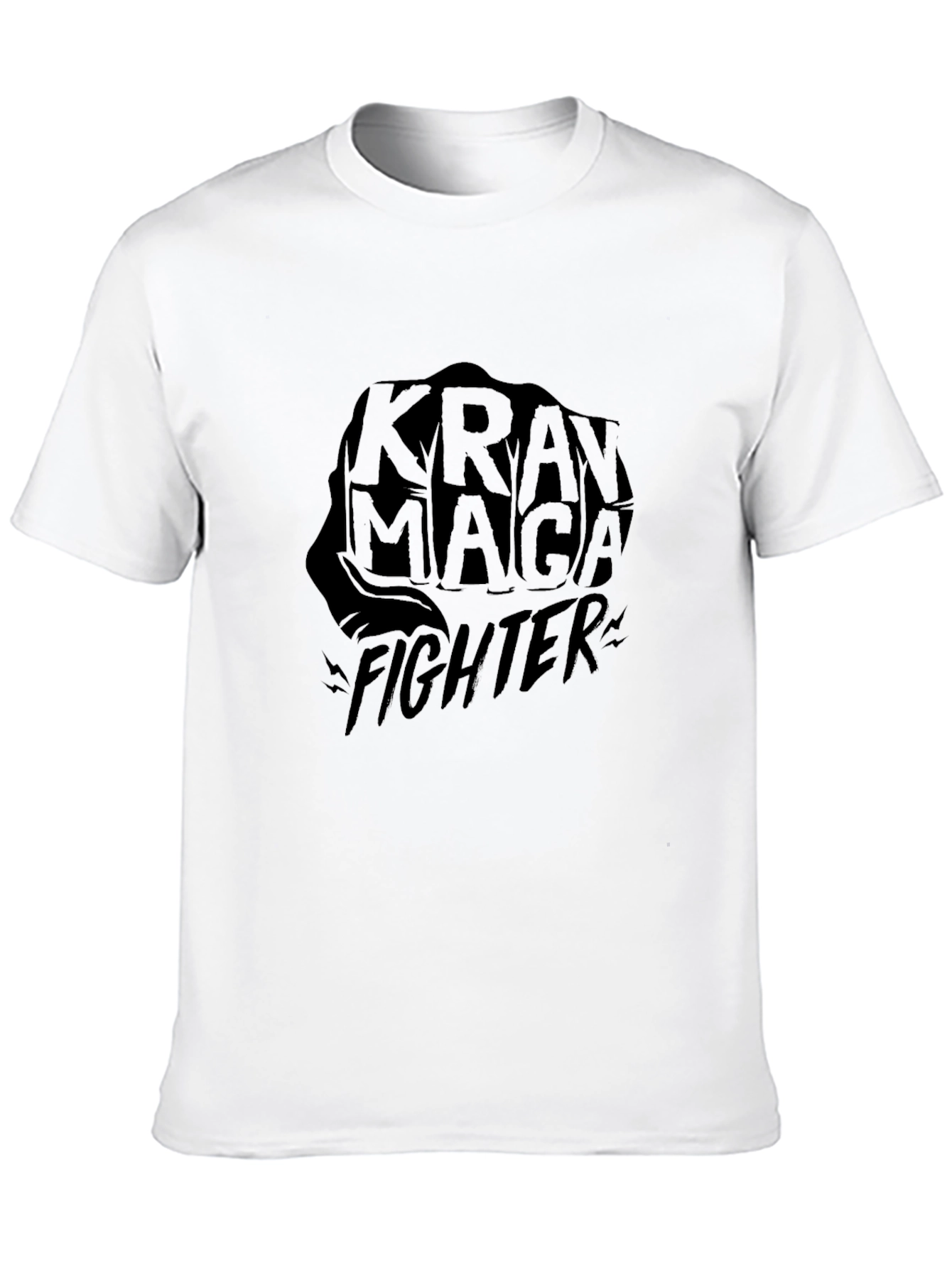 Krav Maga Fighter Black T-Shirt Martial Arts Graphic Tee