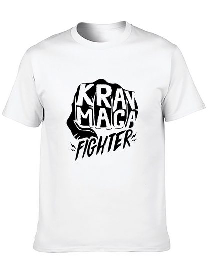 Krav Maga Fighter Black T-Shirt Martial Arts Graphic Tee