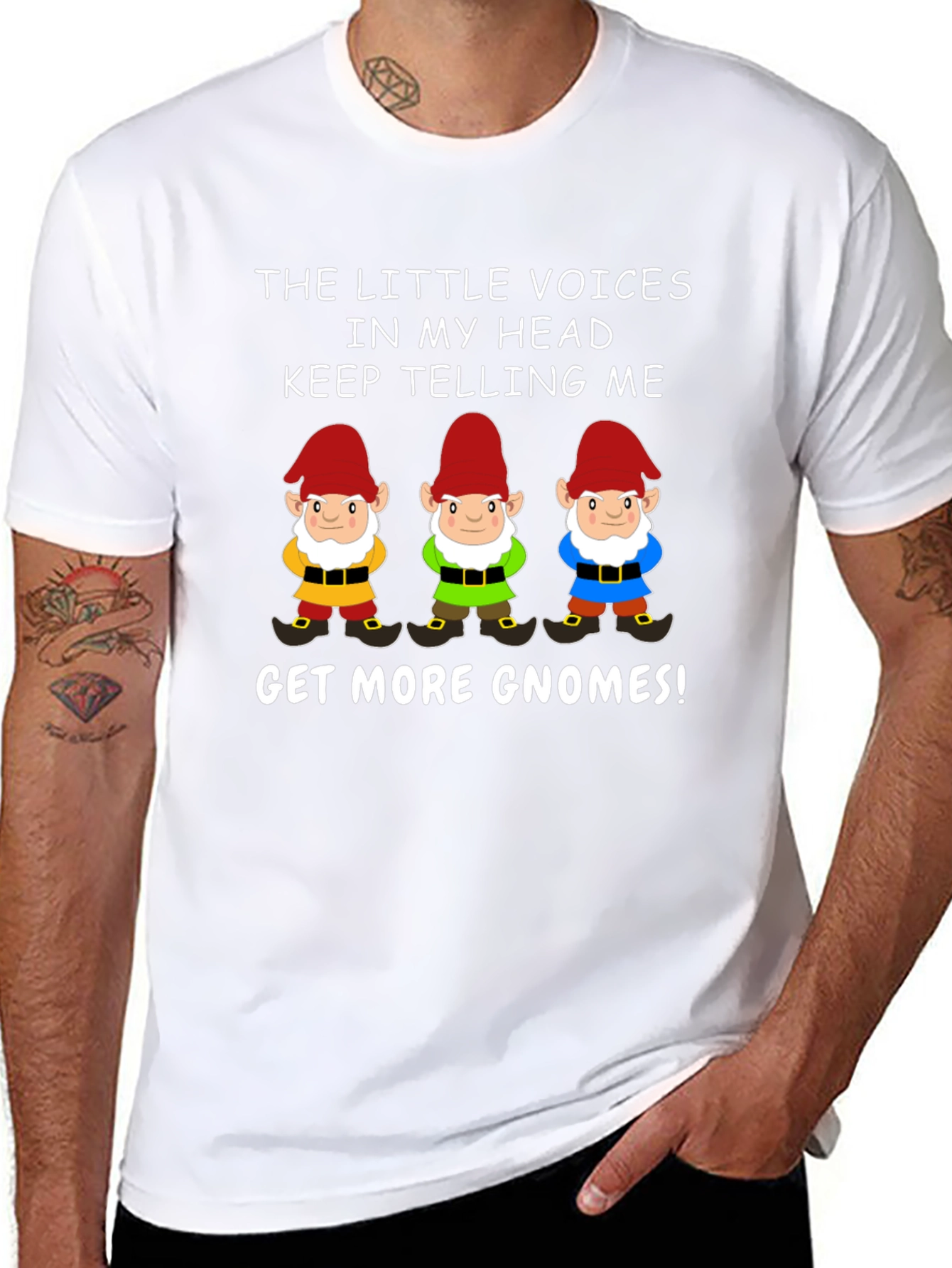 Funny Gnome T-Shirt: The Little Voices