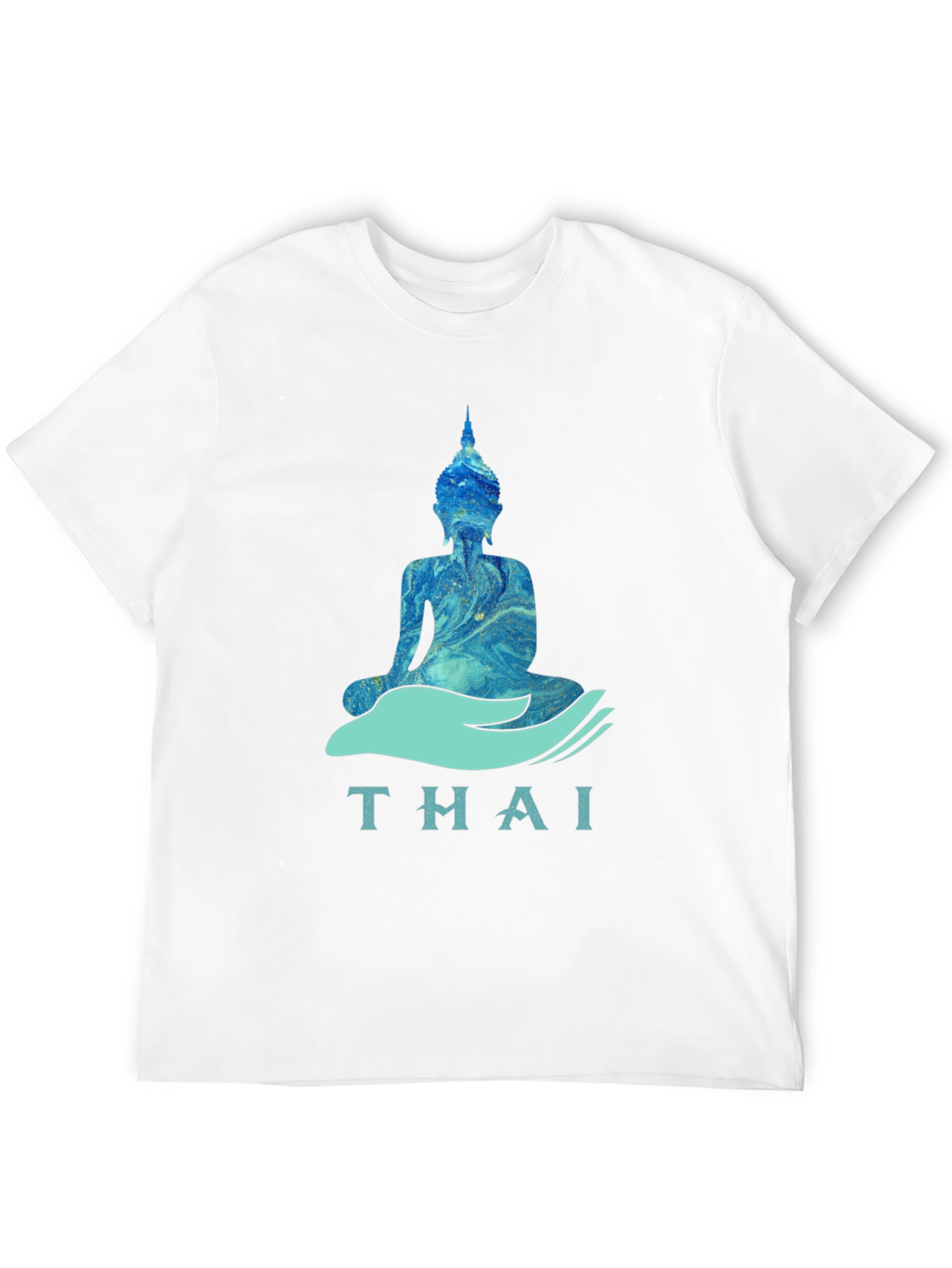 Thai Buddha Graphic T-Shirt - Black