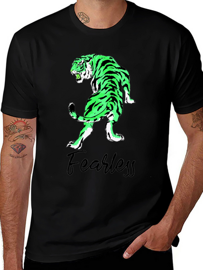 Fearless Tiger Graphic Tee - Black T-Shirt
