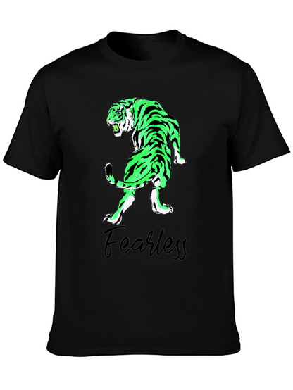 Fearless Tiger Graphic Tee - Black T-Shirt